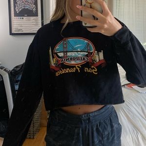 brandy melville cropped crewneck